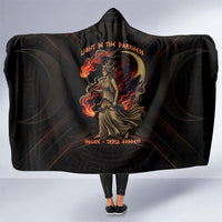 Hecate Triple Goddess Hooded Blanket Greek Hecate Flaming Torches Key Snake And Hounds