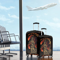 Hecate Triple Goddess Luggage Cover Greek Hecate Flaming Torches Key Snake And Hounds