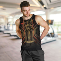 Hecate Triple Goddess Men Tank Top Greek Hecate Flaming Torches Key Snake And Hounds