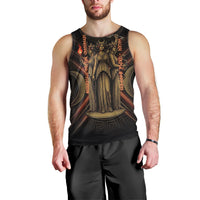 Hecate Triple Goddess Men Tank Top Greek Hecate Flaming Torches Key Snake And Hounds