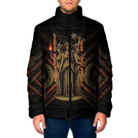 Hecate Triple Goddess Padded Jacket Greek Hecate Flaming Torches Key Snake And Hounds