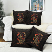 Hecate Triple Goddess Pillow Cover Greek Hecate Flaming Torches Key Snake And Hounds