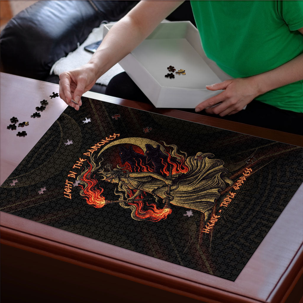 Hecate Triple Goddess Puzzle Greek Hecate Flaming Torches Key Snake And Hounds