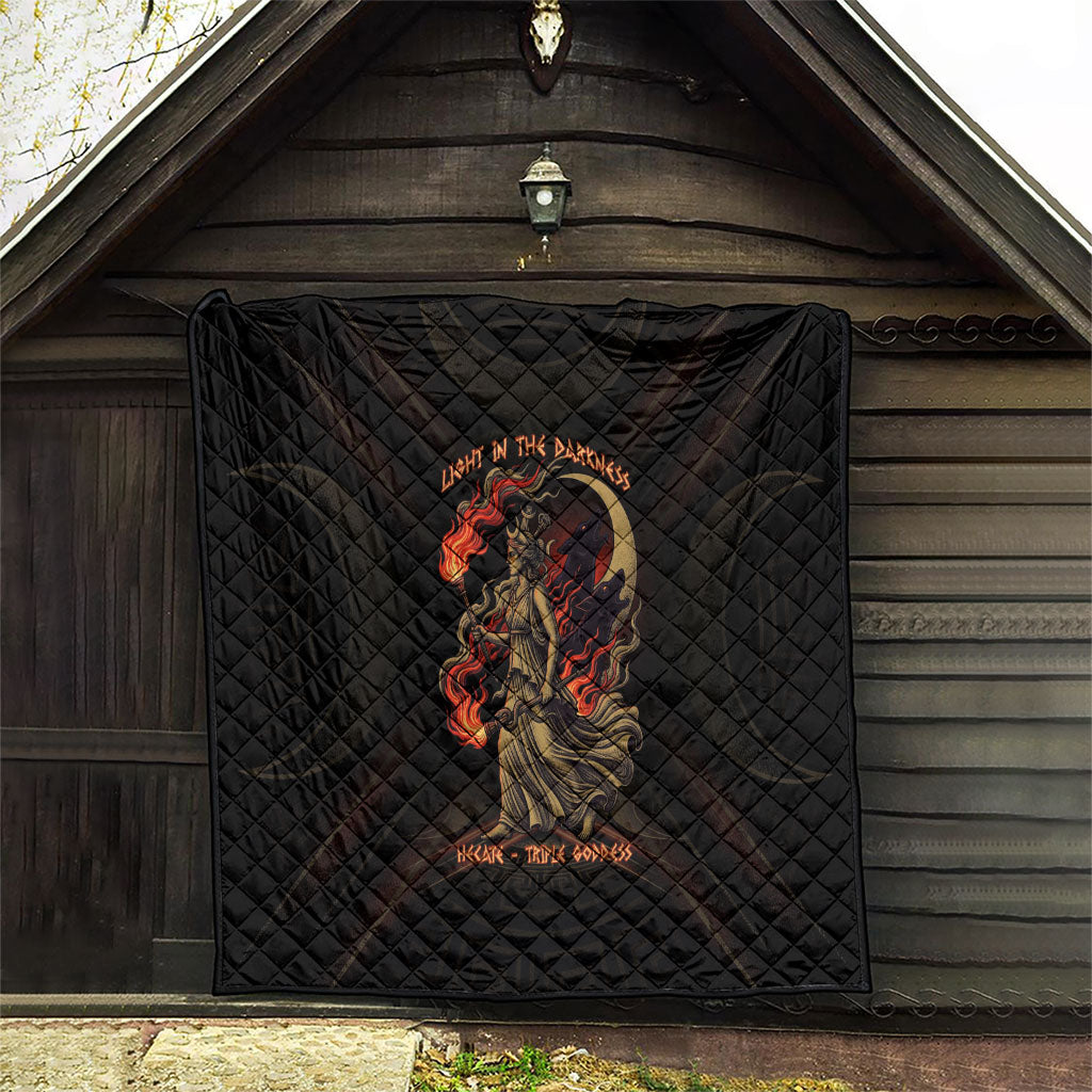 Hecate Triple Goddess Quilt Greek Hecate Flaming Torches Key Snake And Hounds