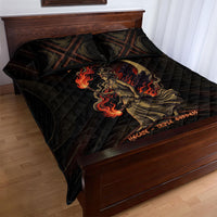 Hecate Triple Goddess Quilt Bed Set Greek Hecate Flaming Torches Key Snake And Hounds