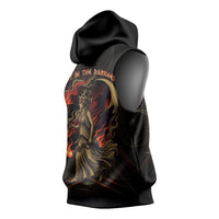 Hecate Triple Goddess Sleeveless Hoodie Greek Hecate Flaming Torches Key Snake And Hounds