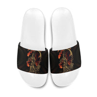 Hecate Triple Goddess Slide Sandals Greek Hecate Flaming Torches Key Snake And Hounds