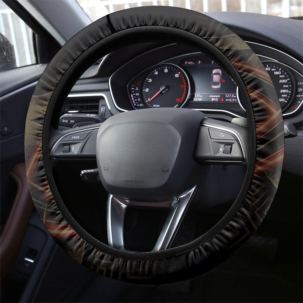 Hecate Triple Goddess Steering Wheel Cover Greek Hecate Flaming Torches Key Snake And Hounds