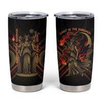 Hecate Triple Goddess Tumbler Cup Greek Hecate Flaming Torches Key Snake And Hounds