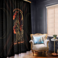 Hecate Triple Goddess Window Curtain Greek Hecate Flaming Torches Key Snake And Hounds