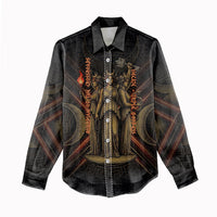 Hecate Triple Goddess Women Casual Shirt Greek Hecate Flaming Torches Key Snake And Hounds