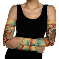 Hecate Goddess Of Witchcraft Arm Sleeves Hecate Flaming Torch Serpent And Strophalos Wheel Greek