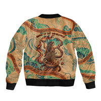 Hecate Goddess Of Witchcraft Bomber Jacket Hecate Flaming Torch Serpent And Strophalos Wheel Greek