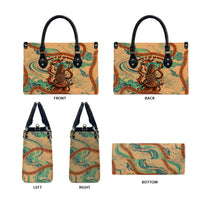Hecate Goddess Of Witchcraft Leather Bag Hecate Flaming Torch Serpent And Strophalos Wheel Greek
