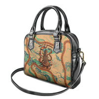 Hecate Goddess Of Witchcraft Shoulder Handbag Hecate Flaming Torch Serpent And Strophalos Wheel Greek