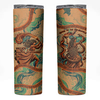Hecate Goddess Of Witchcraft Skinny Tumbler Hecate Flaming Torch Serpent And Strophalos Wheel Greek