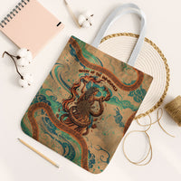 Hecate Goddess Of Witchcraft Tote Bag Hecate Flaming Torch Serpent And Strophalos Wheel Greek