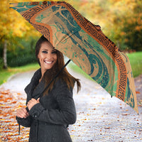 Hecate Goddess Of Witchcraft Umbrella Hecate Flaming Torch Serpent And Strophalos Wheel Greek