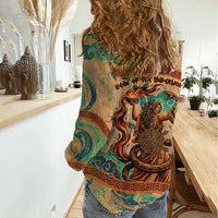 Hecate Goddess Of Witchcraft Women Casual Shirt Hecate Flaming Torch Serpent And Strophalos Wheel Greek