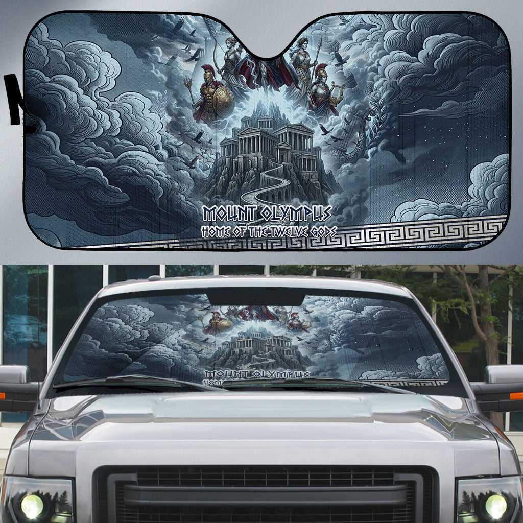 Mount Olympus Auto Sun Shade Throne Of The Twelve Gods Greek Mythology
