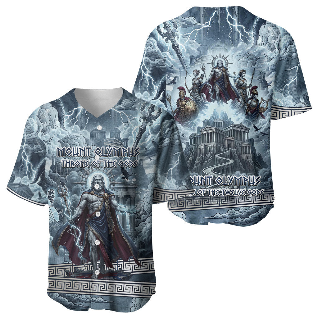 Mount Olympus Baseball Jersey Throne Of The Twelve Gods Greek Mythology