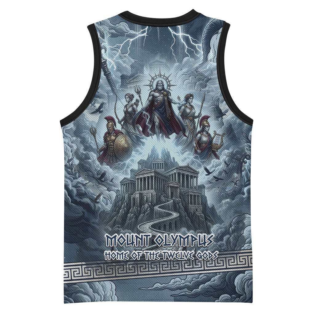 Mount Olympus Basketball Jersey Throne Of The Twelve Gods Greek Mythology