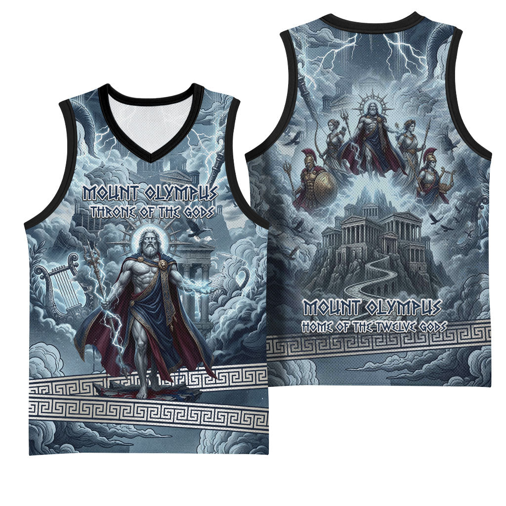 Mount Olympus Basketball Jersey Throne Of The Twelve Gods Greek Mythology