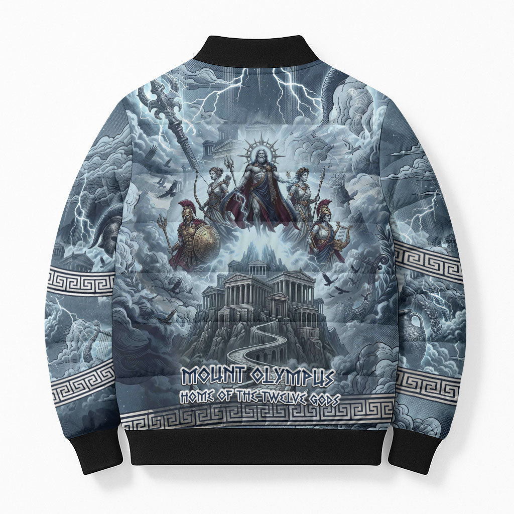 Mount Olympus Bomber Puffer Jacket Throne Of The Twelve Gods Greek Mythology