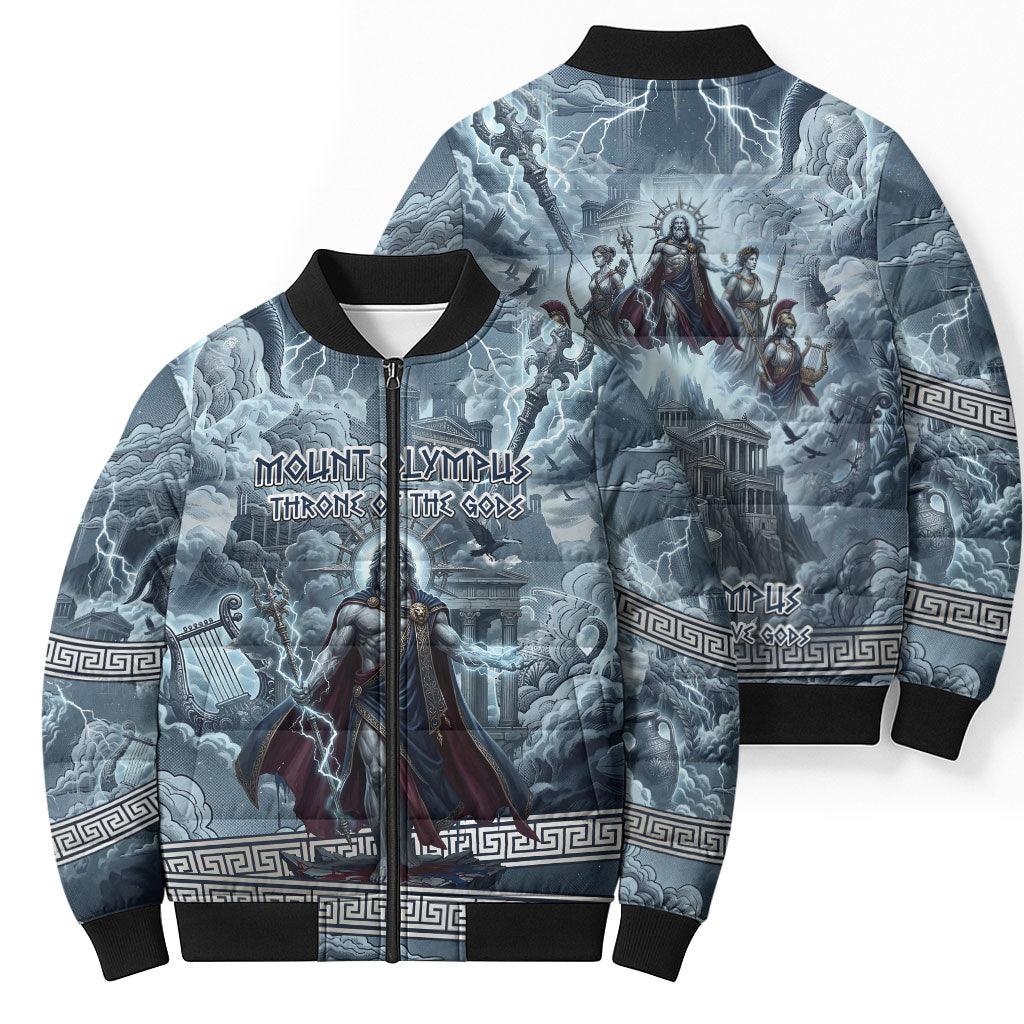 Mount Olympus Bomber Puffer Jacket Throne Of The Twelve Gods Greek Mythology