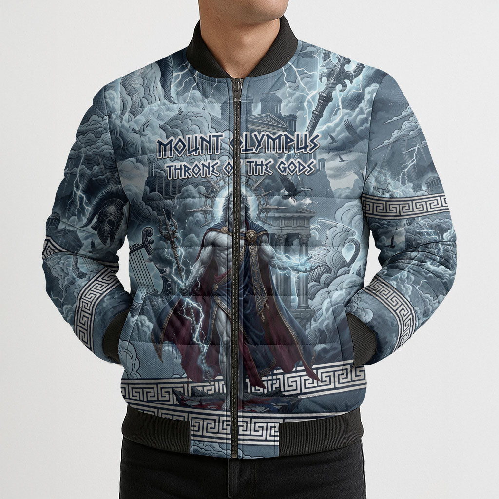 Mount Olympus Bomber Puffer Jacket Throne Of The Twelve Gods Greek Mythology