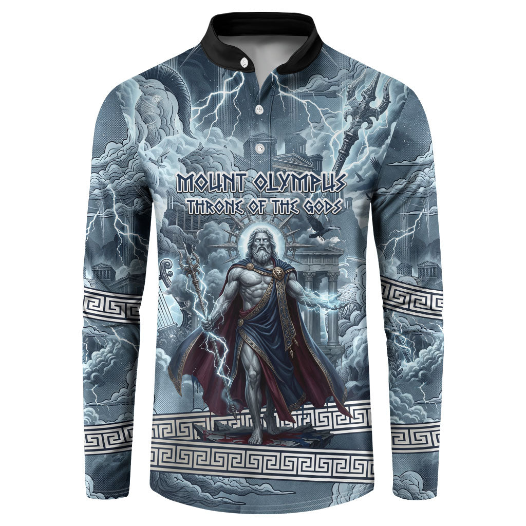 Mount Olympus Button Sweatshirt Throne Of The Twelve Gods Greek Mythology