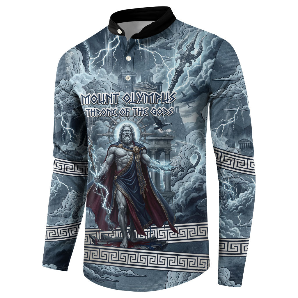 Mount Olympus Button Sweatshirt Throne Of The Twelve Gods Greek Mythology
