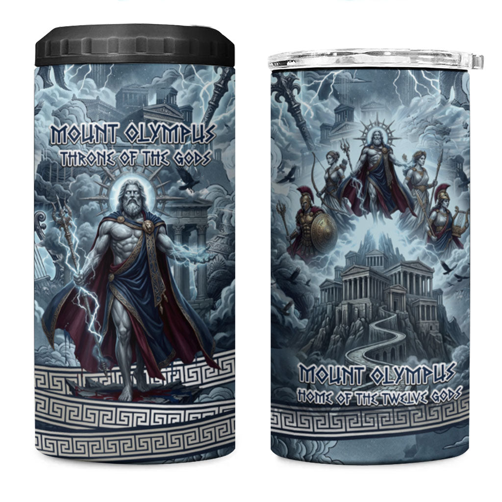 Mount Olympus 4 in 1 Can Cooler Tumbler Throne Of The Twelve Gods Greek Mythology