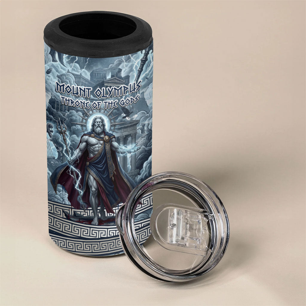 Mount Olympus 4 in 1 Can Cooler Tumbler Throne Of The Twelve Gods Greek Mythology