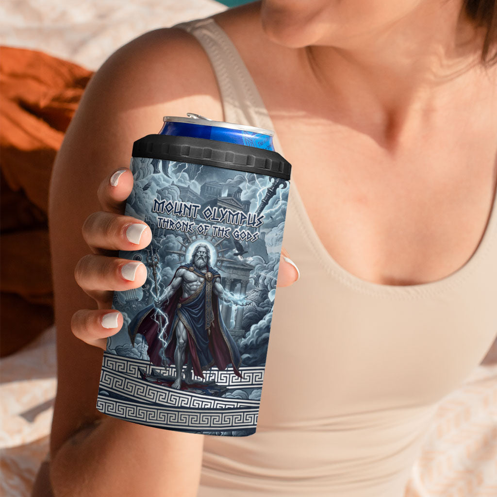 Mount Olympus 4 in 1 Can Cooler Tumbler Throne Of The Twelve Gods Greek Mythology