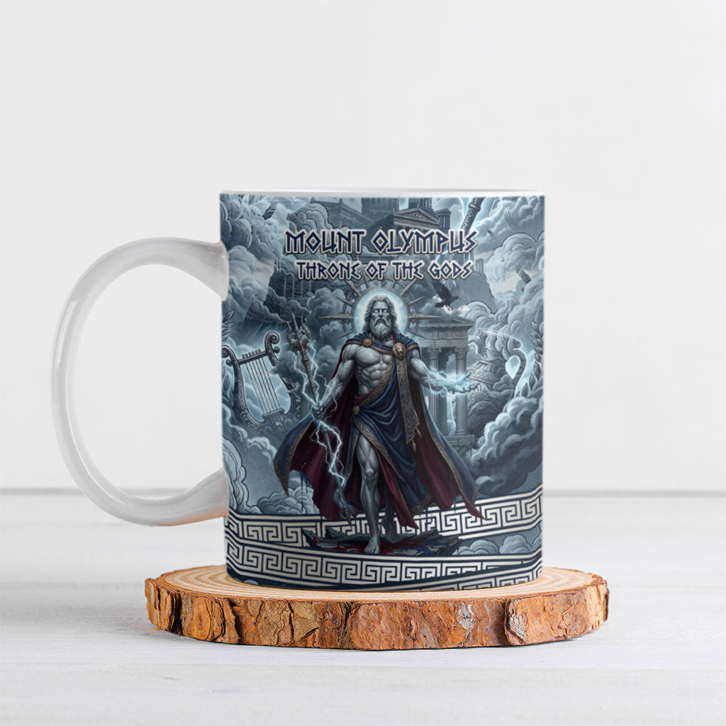 Mount Olympus Ceramic Mug Throne Of The Twelve Gods Greek Mythology