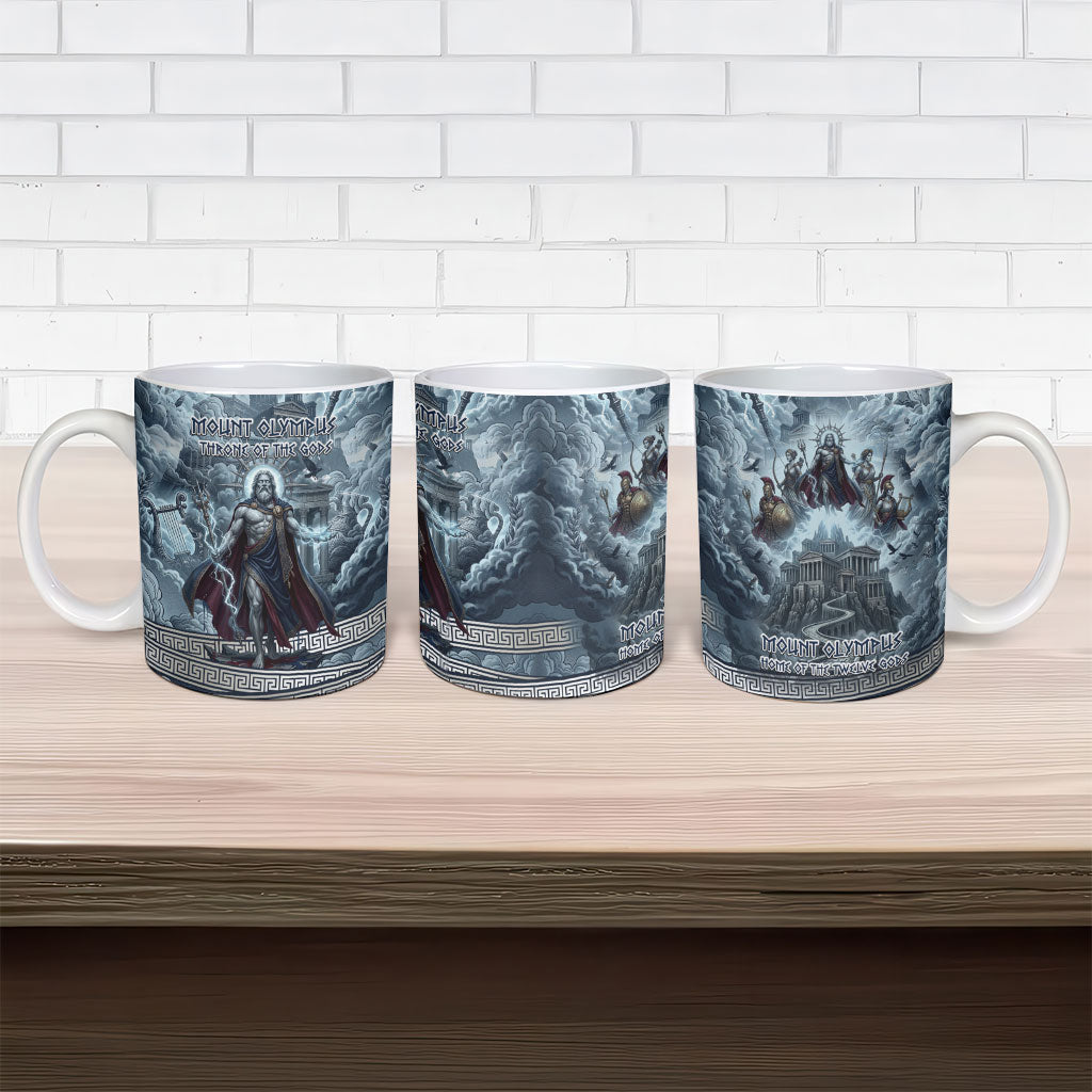 Mount Olympus Ceramic Mug Throne Of The Twelve Gods Greek Mythology