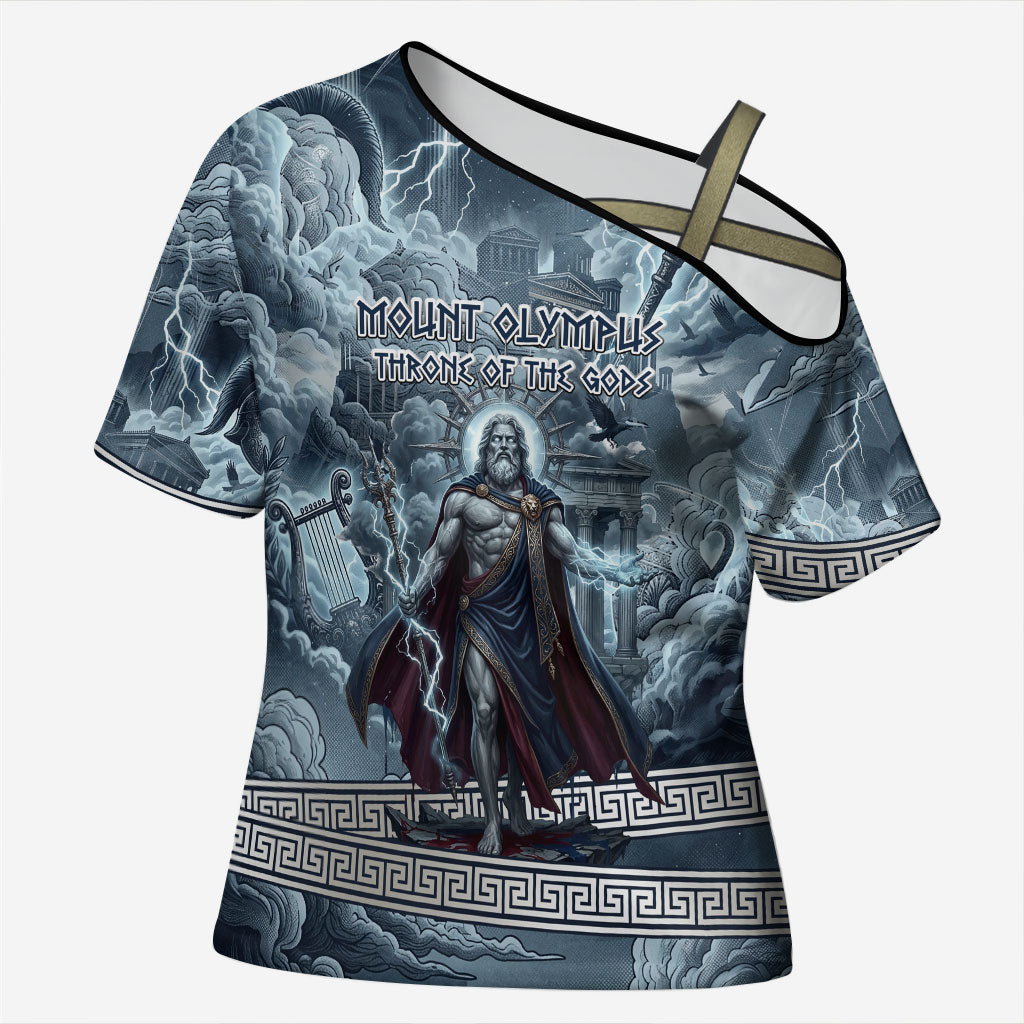 Mount Olympus Cross Shoulder Shirt Throne Of The Twelve Gods Greek Mythology