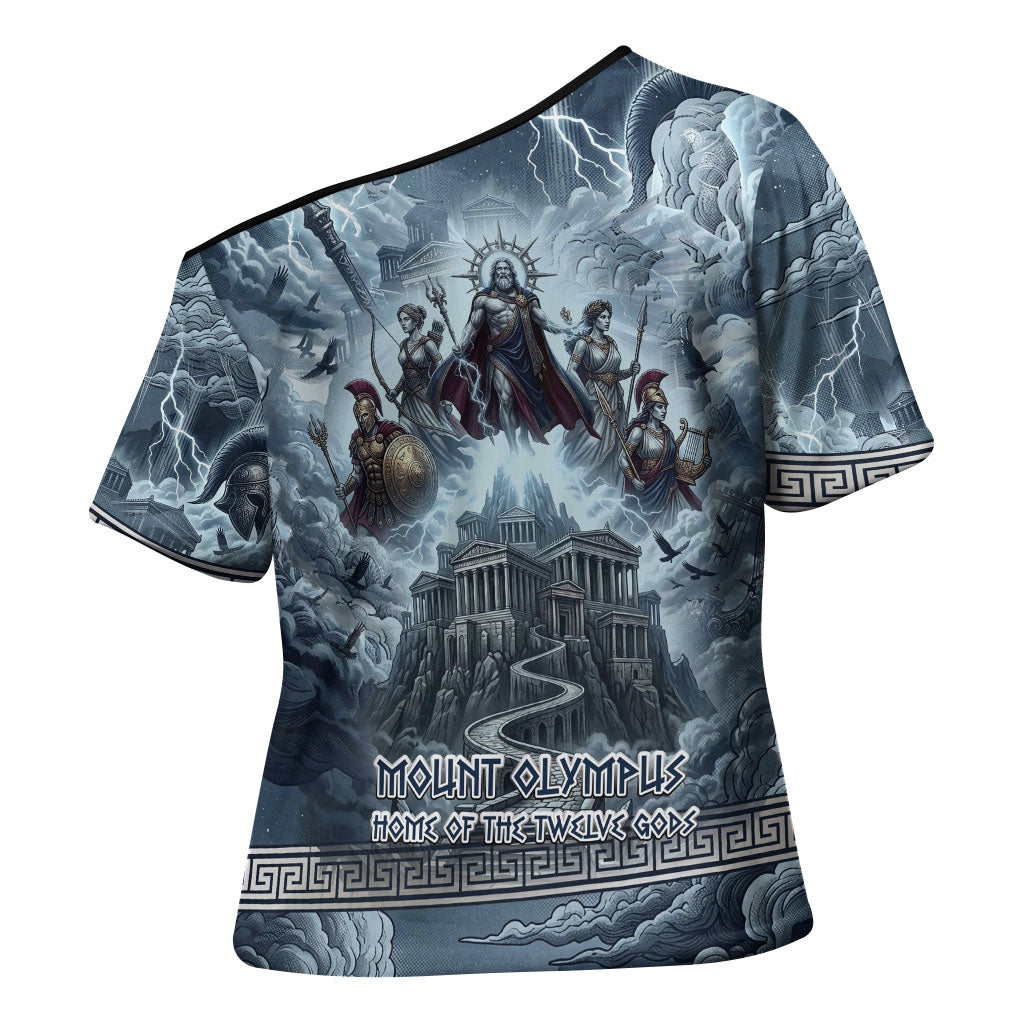 Mount Olympus Cross Shoulder Shirt Throne Of The Twelve Gods Greek Mythology