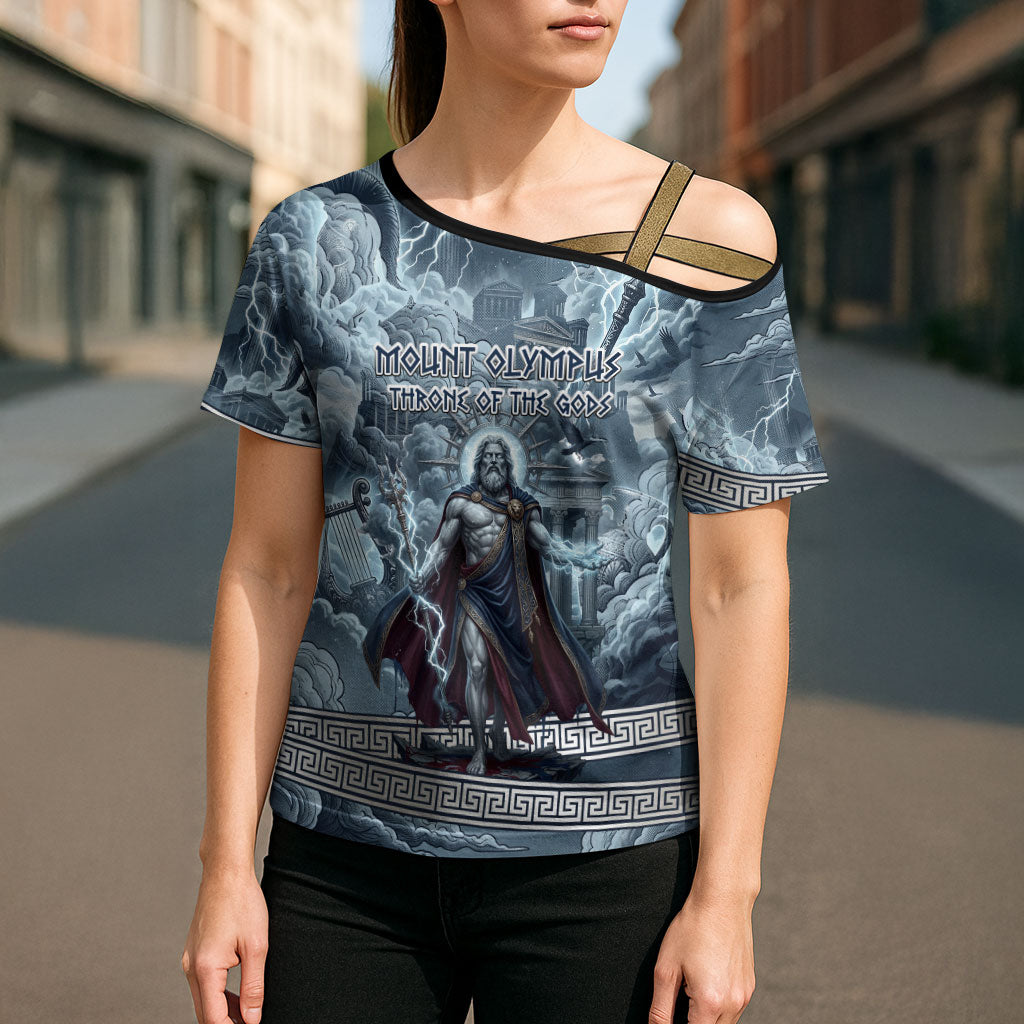 Mount Olympus Cross Shoulder Shirt Throne Of The Twelve Gods Greek Mythology