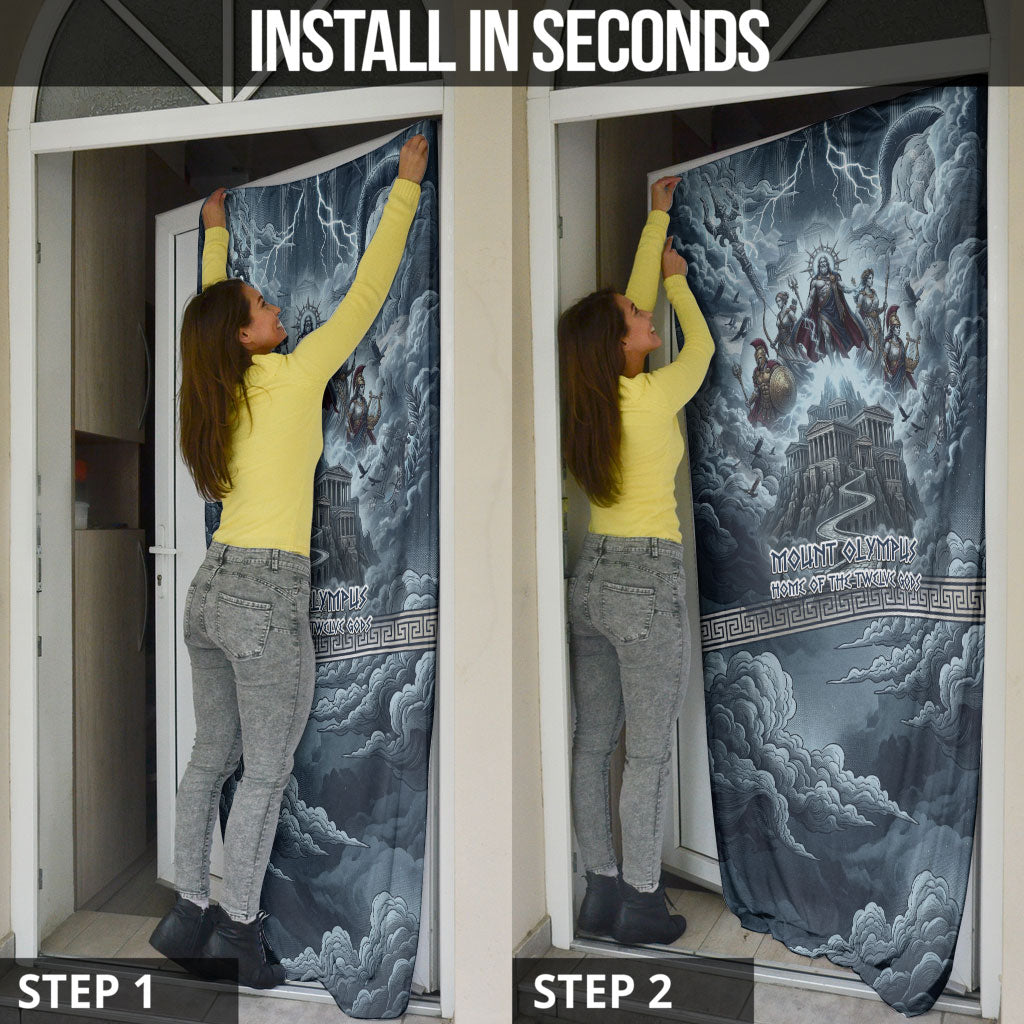 Mount Olympus Door Cover Throne Of The Twelve Gods Greek Mythology