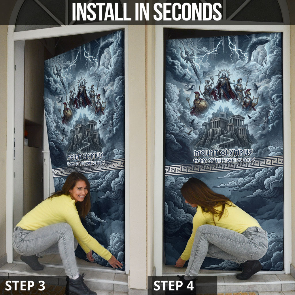 Mount Olympus Door Cover Throne Of The Twelve Gods Greek Mythology