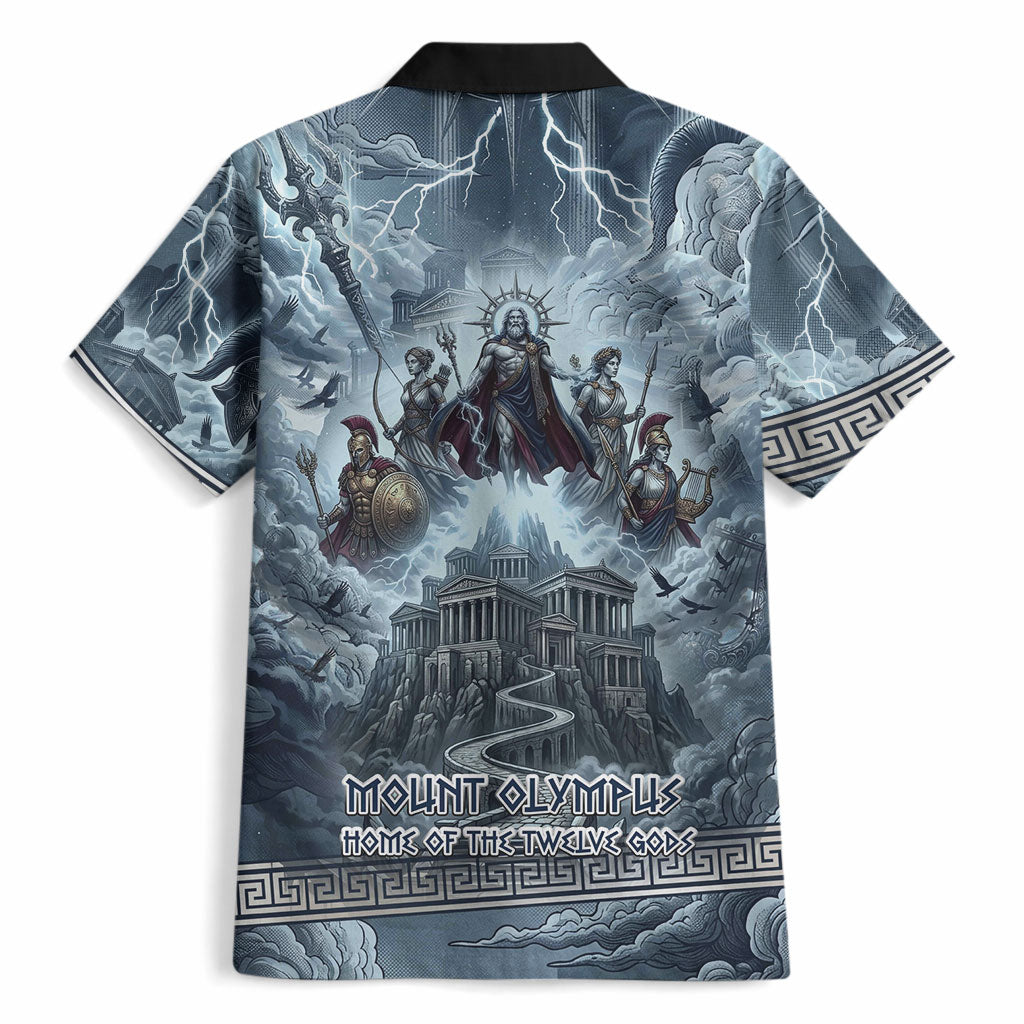 Mount Olympus Hawaiian Shirt Throne Of The Twelve Gods Greek Mythology