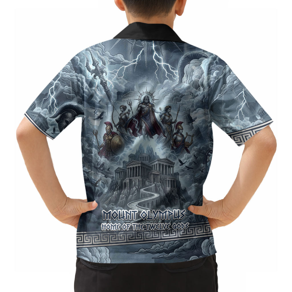Mount Olympus Hawaiian Shirt Throne Of The Twelve Gods Greek Mythology
