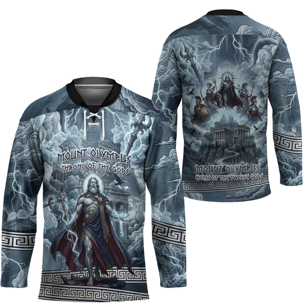 Mount Olympus Hockey Jersey Throne Of The Twelve Gods Greek Mythology