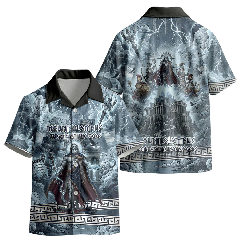 Mount Olympus Kid Hawaiian Shirt Throne Of The Twelve Gods Greek Mythology
