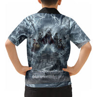 Mount Olympus Kid Hawaiian Shirt Throne Of The Twelve Gods Greek Mythology