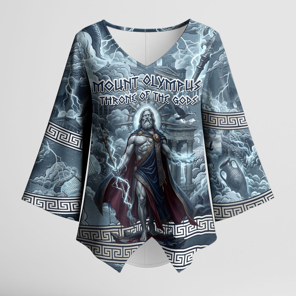 Mount Olympus Kimono Sleeve Blouse Throne Of The Twelve Gods Greek Mythology
