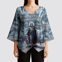 Mount Olympus Kimono Sleeve Blouse Throne Of The Twelve Gods Greek Mythology