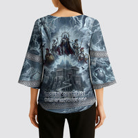 Mount Olympus Kimono Sleeve Blouse Throne Of The Twelve Gods Greek Mythology